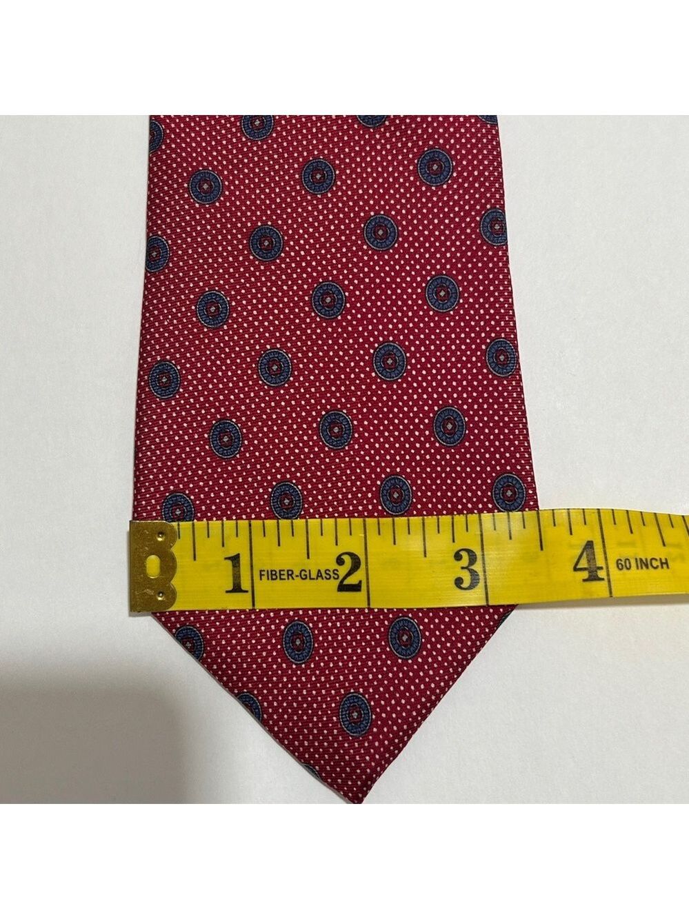 Christian Dior Elegant Red Patterned Ties Set of 2. Vintage. Preowned - Picture 9 of 9
